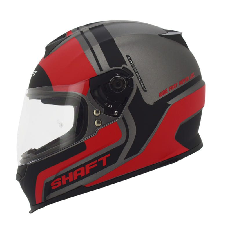 CASCO SHAFT SH-502 BLOCKING MATE NEGRO ROJO