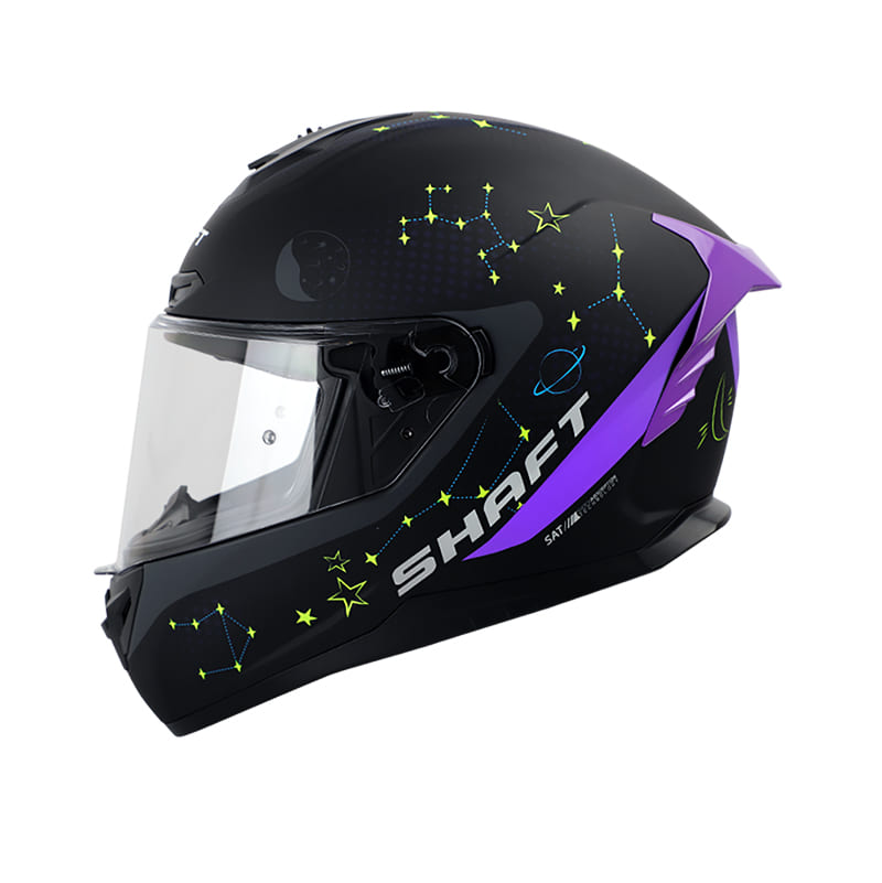 CASCO SHAFT SH-542GT STARS MATE NEGRO MORADO NEON