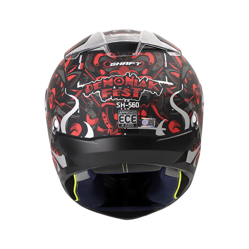 CASCO SHAFT SH-560 DEMONIAK FEST MATE NEGRO ROJO