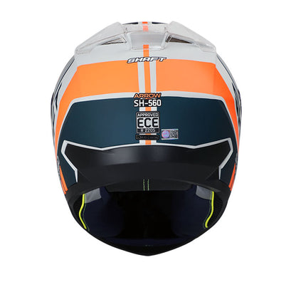 CASCO SHAFT SH-560 ARROW MATE GRIS NARANJA NEON