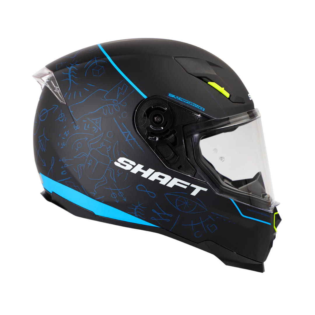 CASCO SHAFT SH-562 WITCHCRAFT MATE NEGRO AZUL