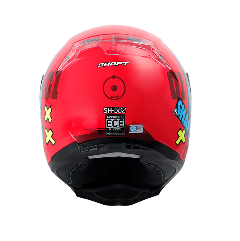 CASCO SHAFT SH-562 REBIRTH ROJO AZUL