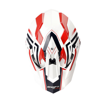CASCO SHAFT SH-MX370DV PRO THEME BLANCO ROJO