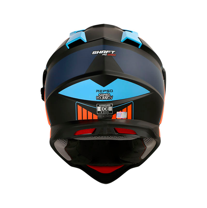 CASCO SHAFT MX370 DV PRO REPSO MATE NEGRO AZUL