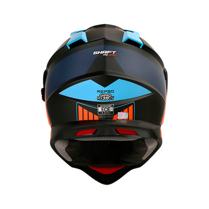 CASCO SHAFT MX370 DV PRO REPSO MATE NEGRO AZUL