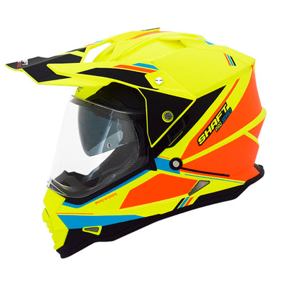CASCO SHAFT SH-MX370DV PRO KRUSH MATE AMARILLO NEON NARANJA