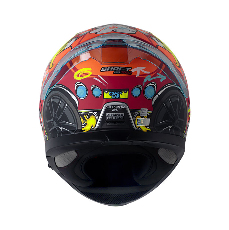 CASCO SHAFT SH-612DV PRO CRAZY CAR MATE ROJO AZUL
