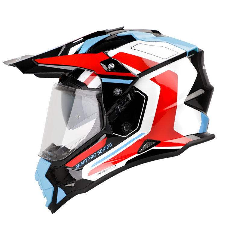 CASCO SHAFT SH-MX370DV GLORY NEGRO ROJO