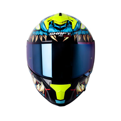 CASCO SHAFT SH-610DV PRO EXO AZUL AMARILLO NEON IRIDIUM