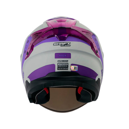 CASCO SHAFT SH-240DV PRO MAIK MTE GRIS MORADO VISOR IRIDIUM