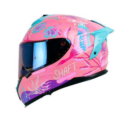 CASCO SHAFT SH-610EVO BLOOM ROSADO FUCSIA VISOR IRIDIUM