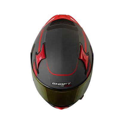CASCO SHAFT SH-612DV PRO AURA MATE GRIS ROJO VISOR IRIDIUM