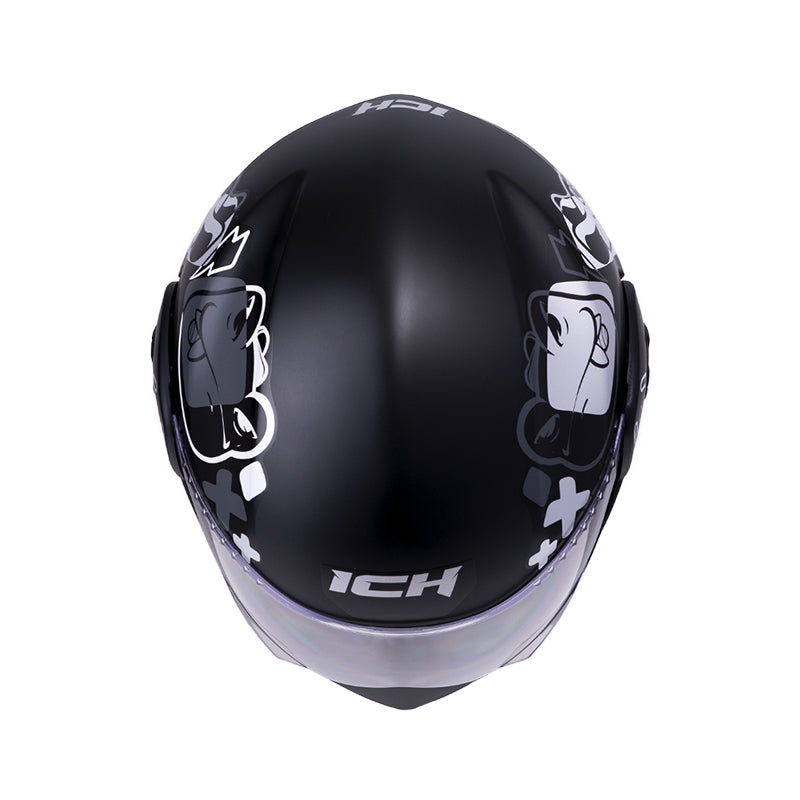CASCO ICH ICH-3110S WILD SOUL MATE NEGRO PLATA
