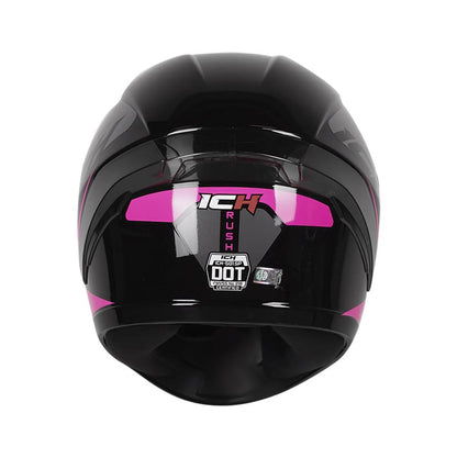 CASCO ICH ICH-501SP RUSH NEGRO FUCSIA NEON