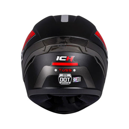 CASCO ICH ICH-501SP TUSS MATE NEGRO ROJO