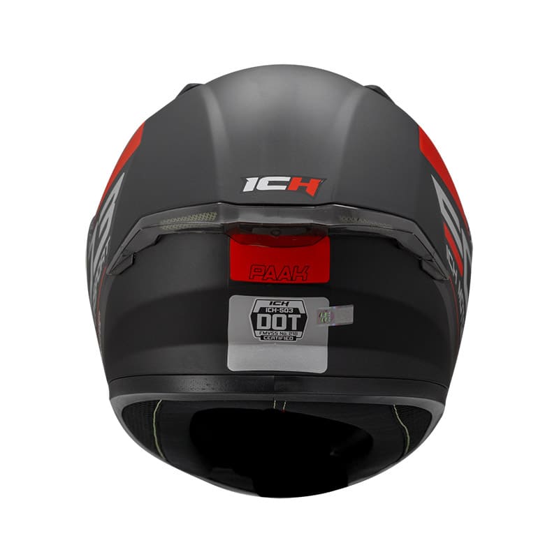 CASCO ICH ICH-503SP PAAK MATE NEGRO ROJO