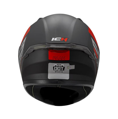 CASCO ICH ICH-503SP PAAK MATE NEGRO ROJO