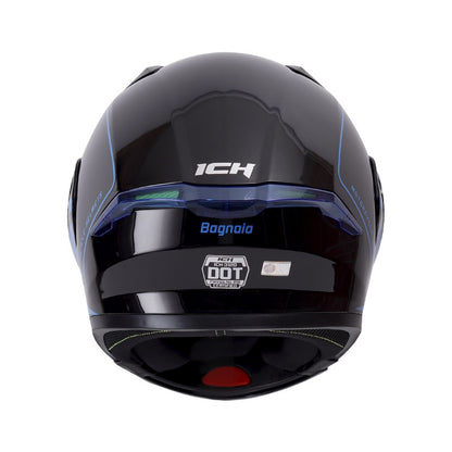 CASCO ICH ICH-3120DV BAGNAIA NEGRO AZUL VISOR AZUL