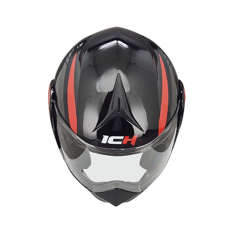 CASCO ICH ICH-3110DV LEGION NEGRO ROJO