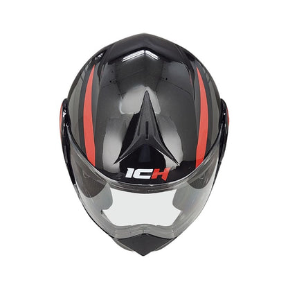 CASCO ICH ICH-3110DV LEGION NEGRO ROJO