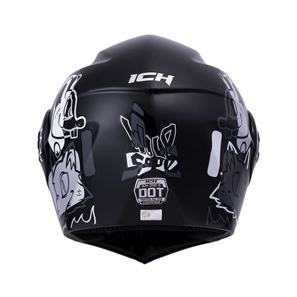 CASCO ICH ICH-3110S WILD SOUL MATE NEGRO PLATA