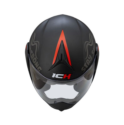 CASCO ICH ICH-3110DV WORDS MATE NEGRO ROJO