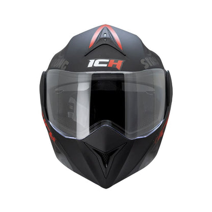 CASCO ICH ICH-3110DV WORDS MATE NEGRO ROJO