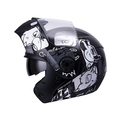 CASCO ICH ICH-3110S WILD SOUL MATE NEGRO PLATA