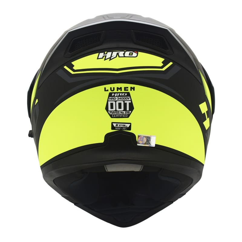 CASCO HRO HRO-3400DV LUMEN MATE NEGRO AMARILLO NEON