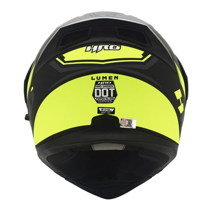 CASCO HRO HRO-3400DV LUMEN MATE NEGRO AMARILLO NEON