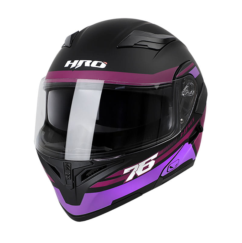CASCO HRO HRO-3400DV VULCAN MATE NEGRO MORADO NEON