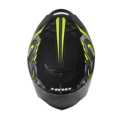 CASCO HRO HRO-511 SABURO MATE NEGRO AMARILLO NEON