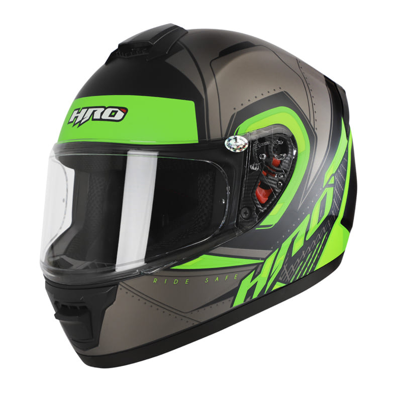 CASCO HRO HRO-516 JEYKO MATE NEGRO VERDE NEON