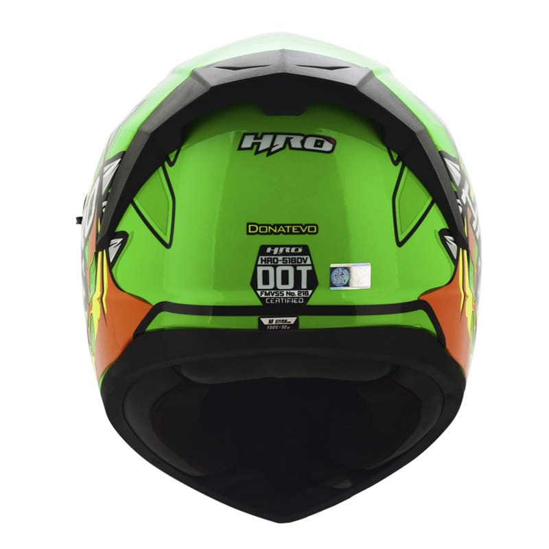 CASCO HRO HRO-518DV DONAT EVO VERDE NEON AMARILLO NEON