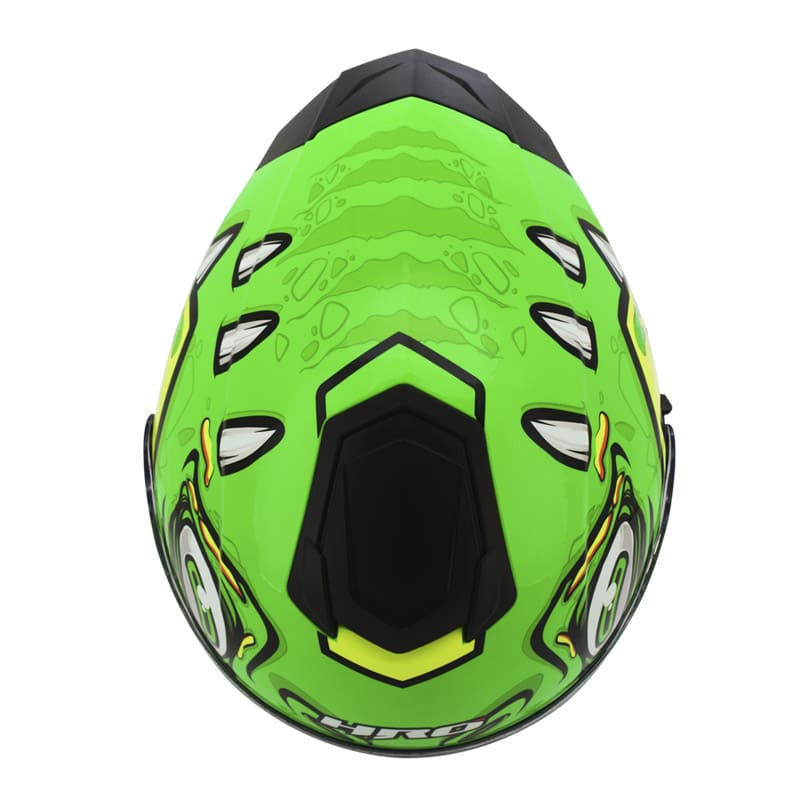 CASCO HRO HRO-518DV DONAT EVO VERDE NEON AMARILLO NEON