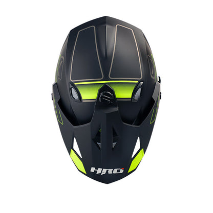 CASCO HRO HRO-MX330DV BLOUK MATE NEGRO AMARILLO NEON