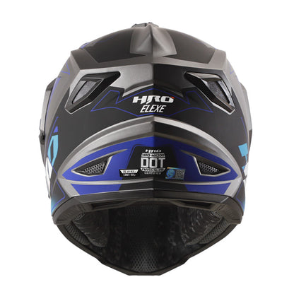 CASCO HRO HRO-MX330DV ELEXE MATE NEGRO AZUL