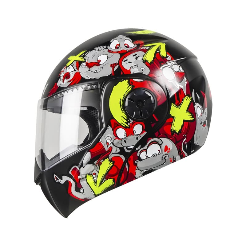 CASCO ICH ICH-3110S ZOO MATE NEGRO ROJO