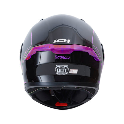 CASCO ICH ICH-3120DV BAGNAIA NEGRO MORADO NEON