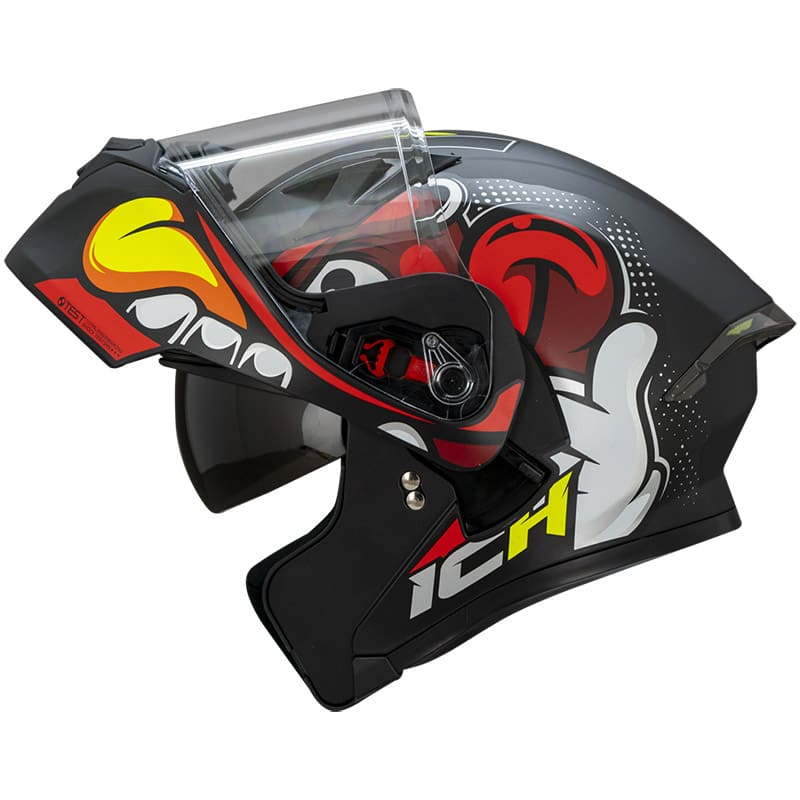 CASCO ICH ICH-3120DV NICE MATE NEGRO ROJO