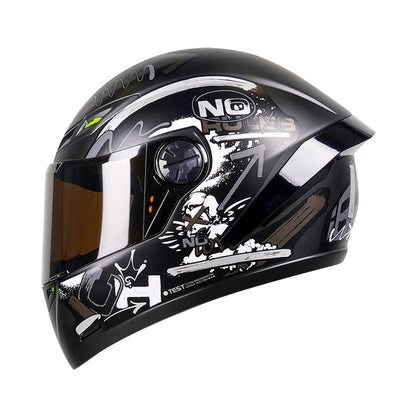 CASCO ICH ICH-501SP BRAAP MATE NEGRO GRIS VISOR HUMO