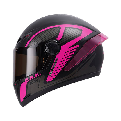 CASCO ICH-501SP EXTRACTOR MATE NEGRO FUCSIA VISOR HUMO