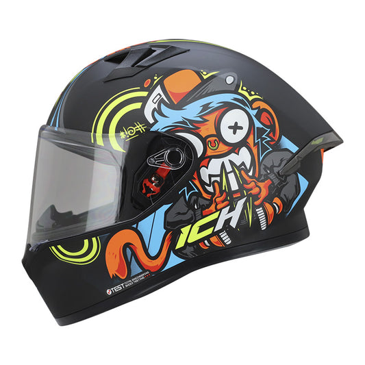 CASCO ICH ICH-503SP APEX MATE NEGRO NARANJA NEON