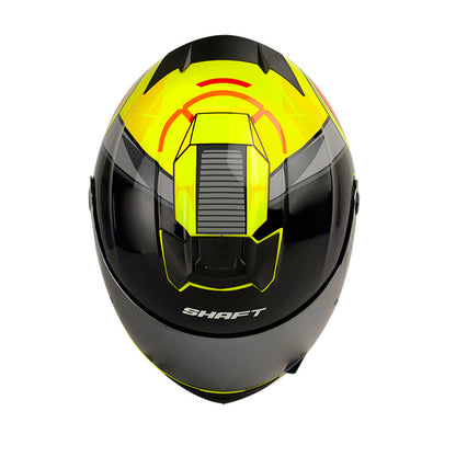 CASCO SHAFT SH-502 STEP MATE AMARILLO NEON GRIS VISOR PLATA