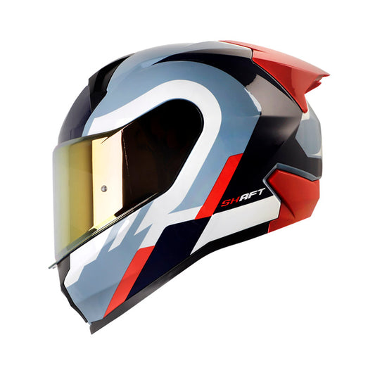 CASCO SHAFT SH-560 WUOKI AZUL ROJO VISOR IRIDIUM ROJO