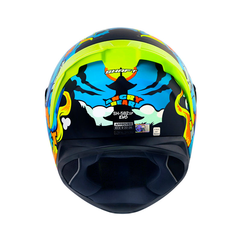 CASCO SHAFT SH-582SP EVO ANGRY BEAR MATE AZUL AZUL IRIDIUM
