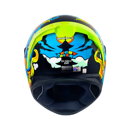 CASCO SHAFT SH-582SP EVO ANGRY BEAR MATE AZUL AZUL IRIDIUM