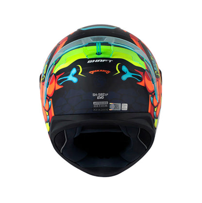 CASCO SHAFT SH-582SP DRAKARYS MATE NARANJA NEON VISOR IRIDIUM