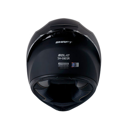 CASCO SHAFT SH-590SR SOLID MATE NEGRO PLATA IRIDIUM AZUL