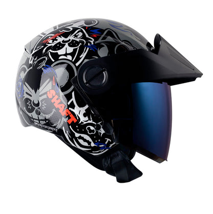 CASCO SHAFT SH-212 ROCK YOU GRIS BLANCO VISOR IRIDIUM